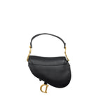 DIOR MEDIUM SADDLE BAG GRAINED CALFSKIN BLACK GWH