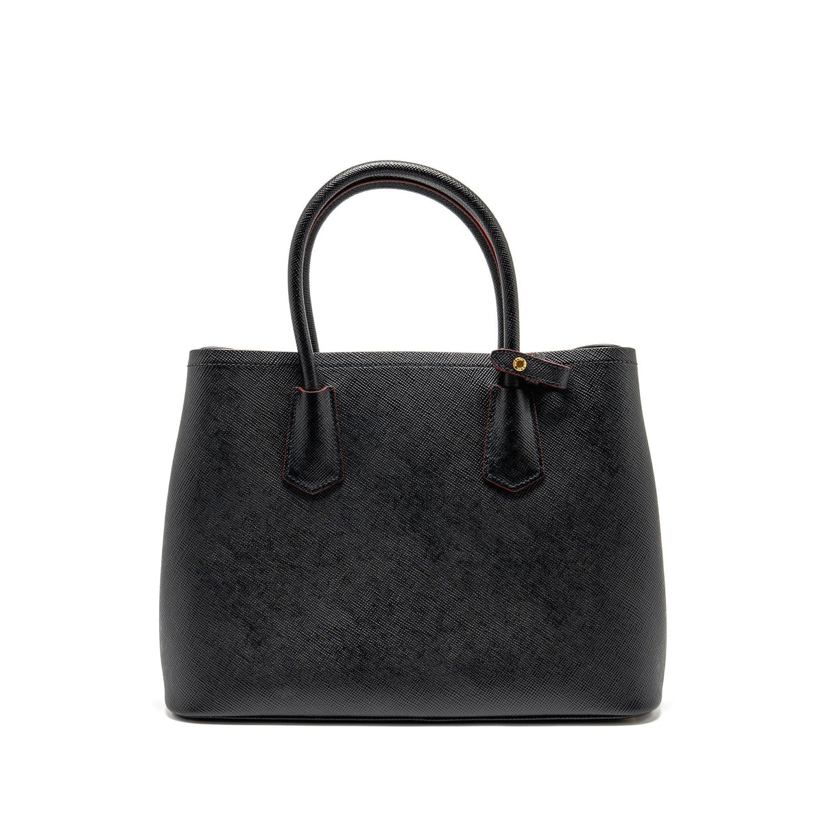 PRADA DOUBLE BAG SAFFIANO CALFSKIN BLACK GHW