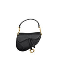 DIOR MEDIUM SADDLE BAG GRAINED CALFSKIN BLACK GWH