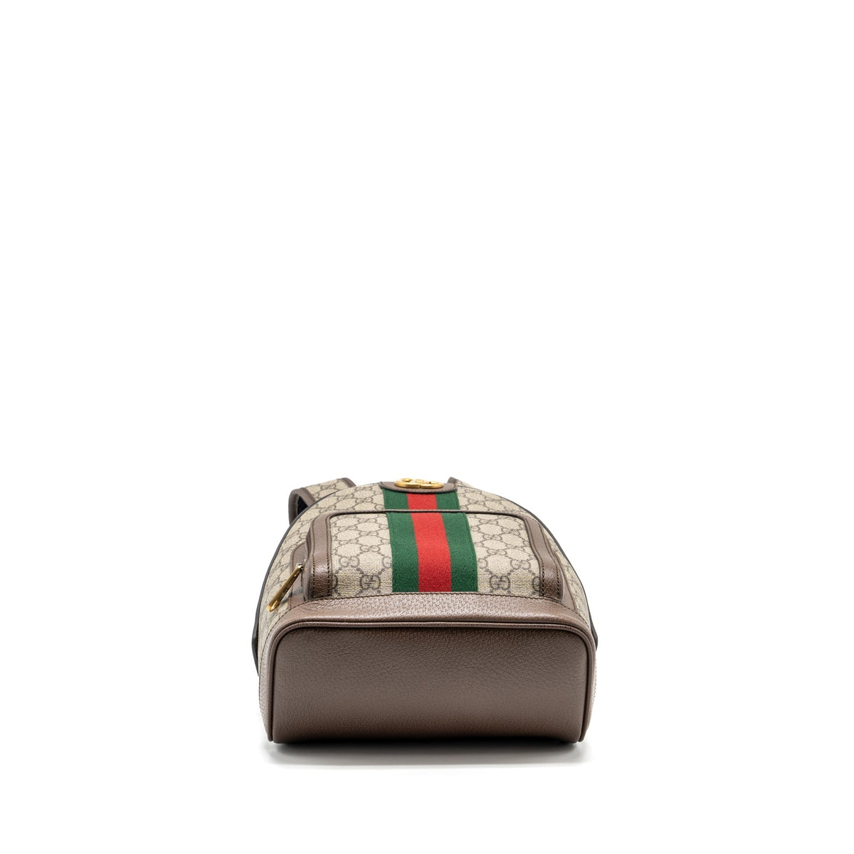 GUCCI OPHIDIA GG SMALL BACKPACK GG SUPREME CANVAS BROWN GHW