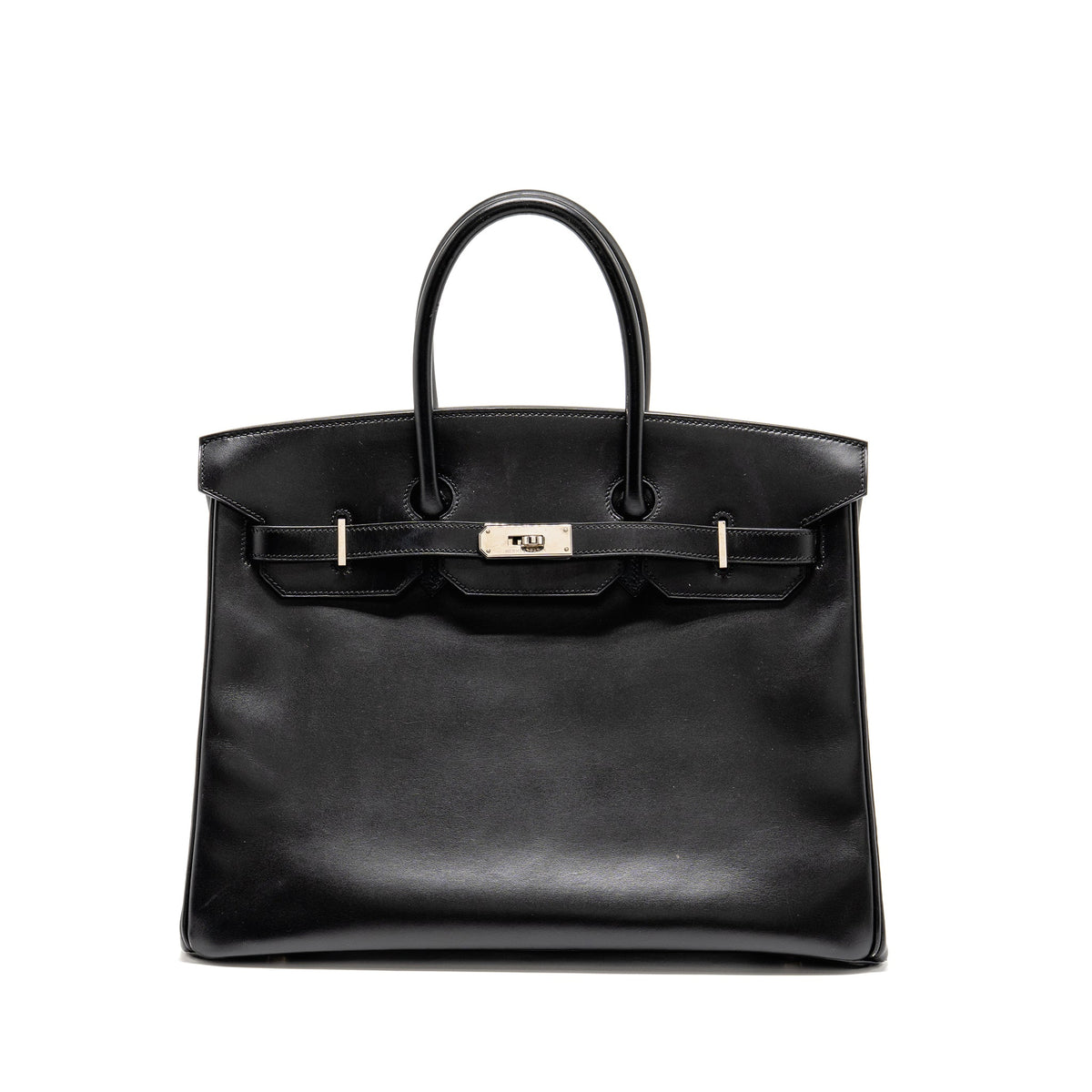 Hermes Birkin 35 Box Black SHW