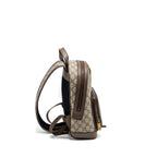 GUCCI OPHIDIA GG SMALL BACKPACK GG SUPREME CANVAS BROWN GHW