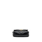 CHANEL SMALL 19 BAG LAMBSKIN BLACK MULTICOLOUR HARDWARE (MICROCHIP)