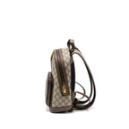 GUCCI OPHIDIA GG SMALL BACKPACK GG SUPREME CANVAS BROWN GHW
