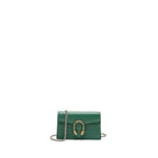 GUCCI DIONYSUS SUPER MINI LEATHER GREEN GHW