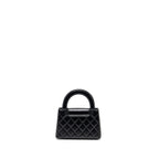 CHANEL 23K MINI SHOPPING TOTE KELLY BAG CALFSKIN BLACK GHW (MICROCHIP)