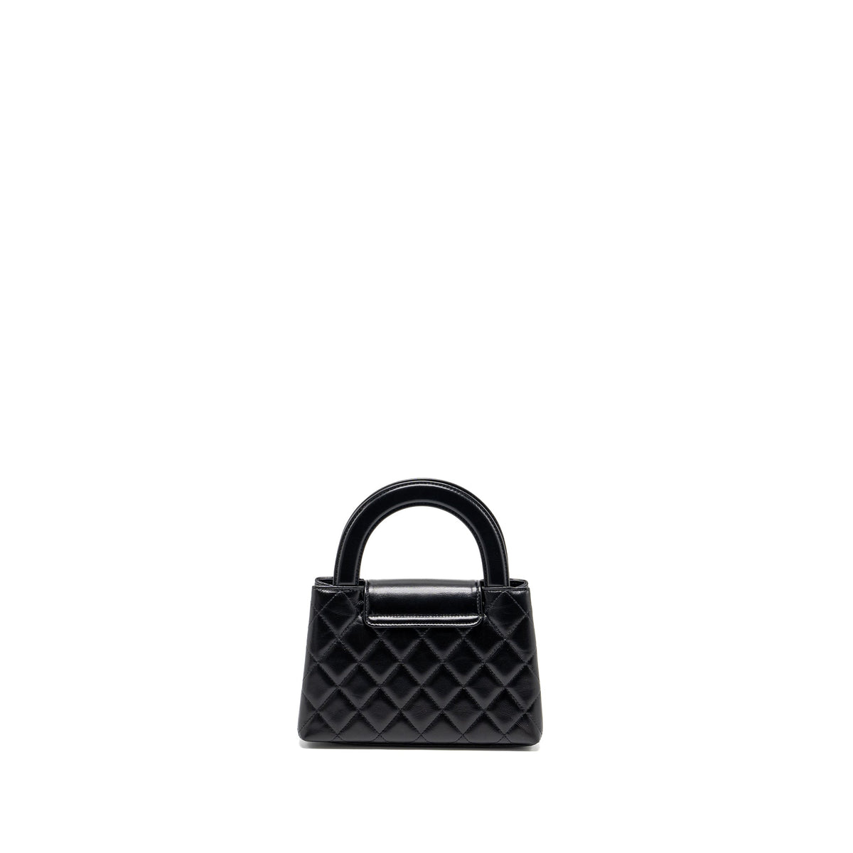 CHANEL 23K MINI SHOPPING TOTE KELLY BAG CALFSKIN BLACK GHW (MICROCHIP)