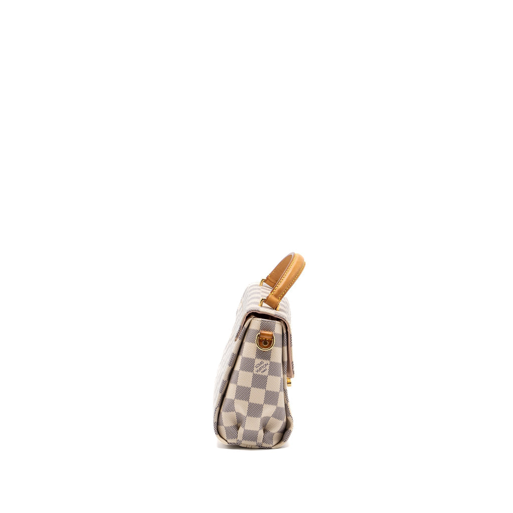 LOUIS VUITTON CROISETTE DAMIER AZUR CANVAS GHW