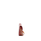 LOUIS VUITTON FLAP SHOULDER EVENING BAG PATENT LEATHER RED GHW