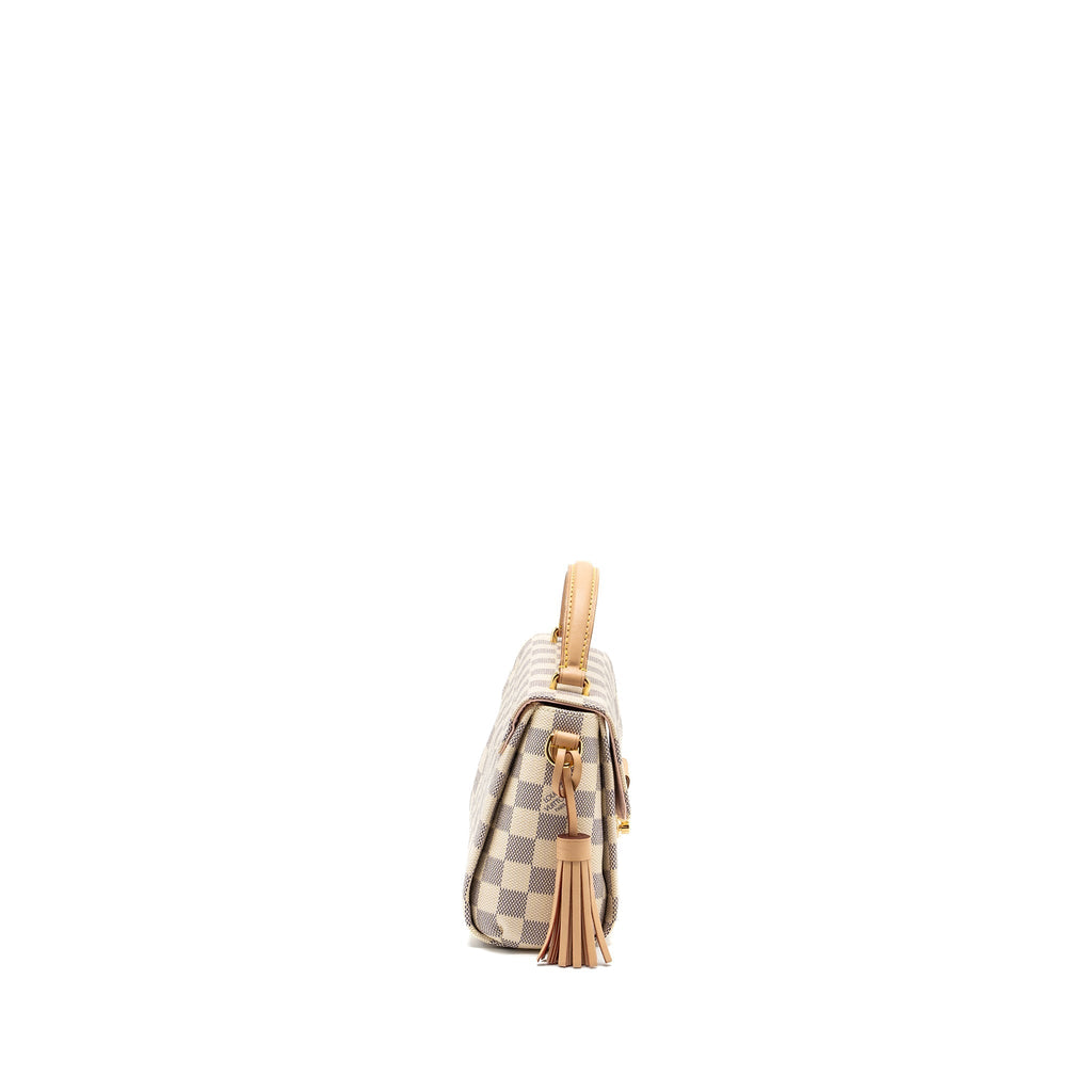 LOUIS VUITTON CROISETTE DAMIER AZUR CANVAS GHW