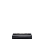 LOUIS VUITTON FLAP SHOULDER BAG CALFSKIN BLACK GHW