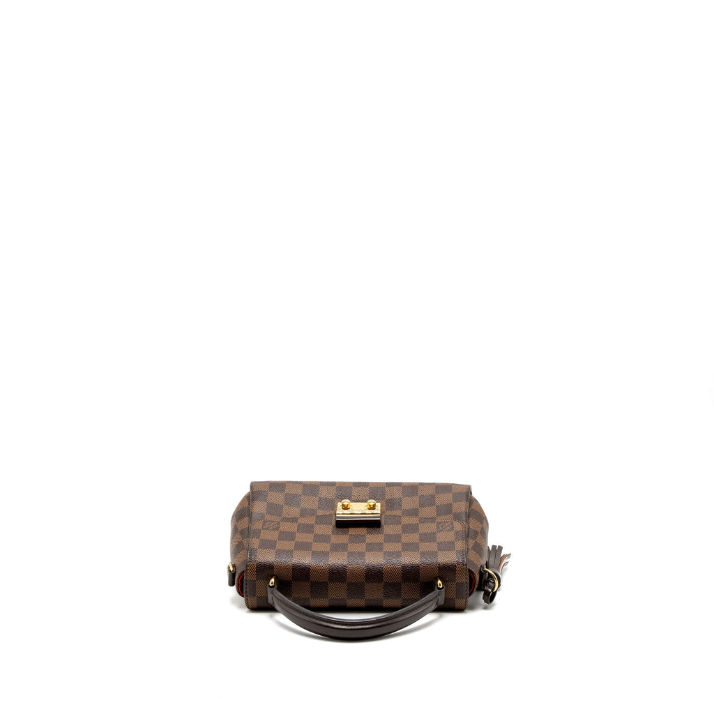 LOUIS VUITTON CROISETTE DAMIER EBENE CANVAS GHW