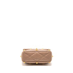 VALENTINO MEDIUM ROMAN STUD SHOULDER BAG NAPPA POUDRE GHW