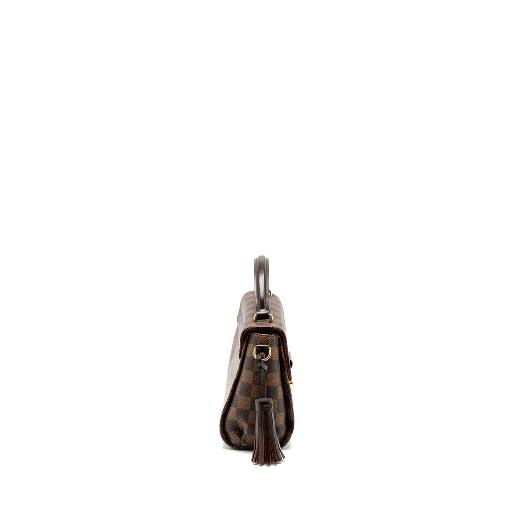 LOUIS VUITTON CROISETTE DAMIER EBENE CANVAS GHW