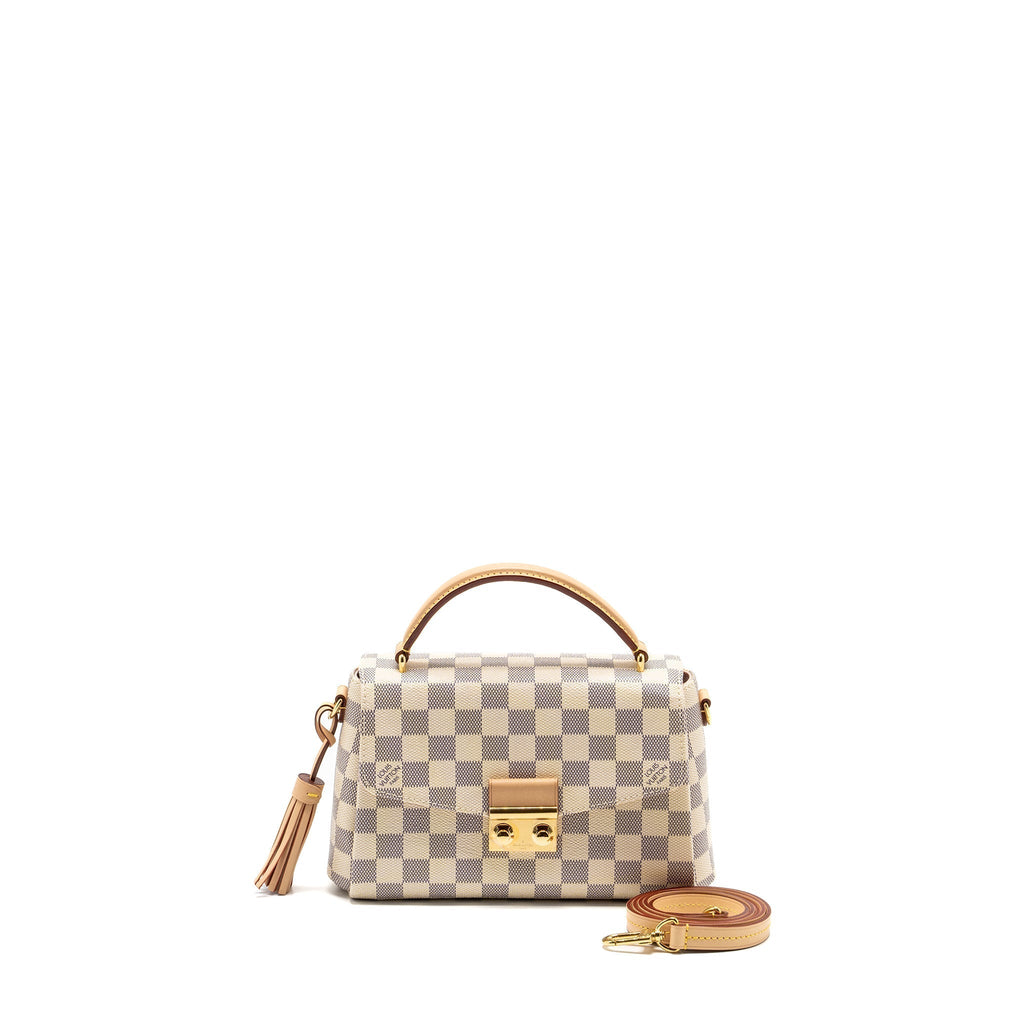 LOUIS VUITTON CROISETTE DAMIER AZUR CANVAS GHW