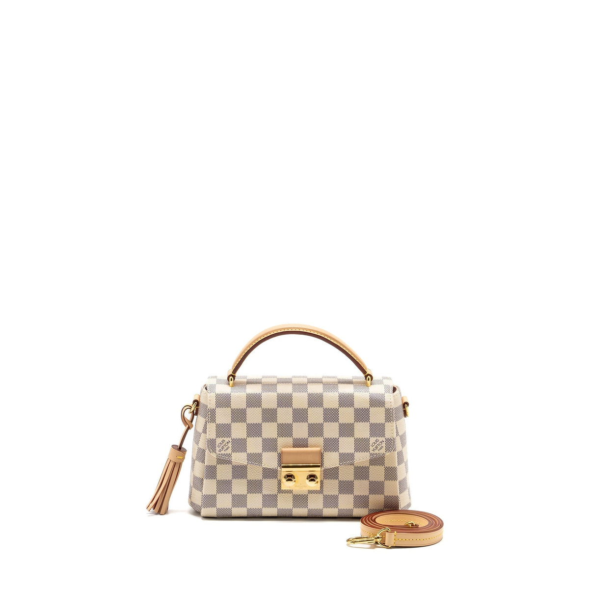 LOUIS VUITTON CROISETTE DAMIER AZUR CANVAS GHW