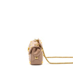 VALENTINO MEDIUM ROMAN STUD SHOULDER BAG NAPPA POUDRE GHW