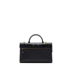 LOUIS VUITTON FLAP SHOULDER BAG CALFSKIN BLACK GHW