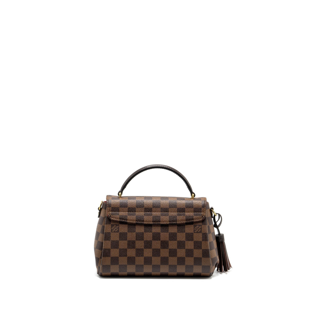 LOUIS VUITTON CROISETTE DAMIER EBENE CANVAS GHW