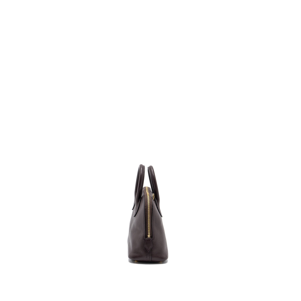 Hermes mini bolide evercolor rouge sellier / mauve sylvestre GHW