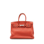 HERMES BIRKIN 35 TOGO SANGUINE / BLANC SHW