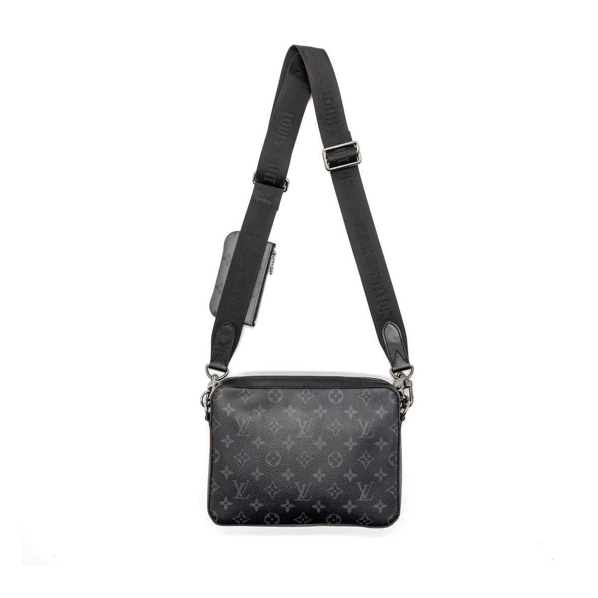 LOUIS VUITTON TRIO MESSENGER BAG MONOGRAM ECLIPSE SHW