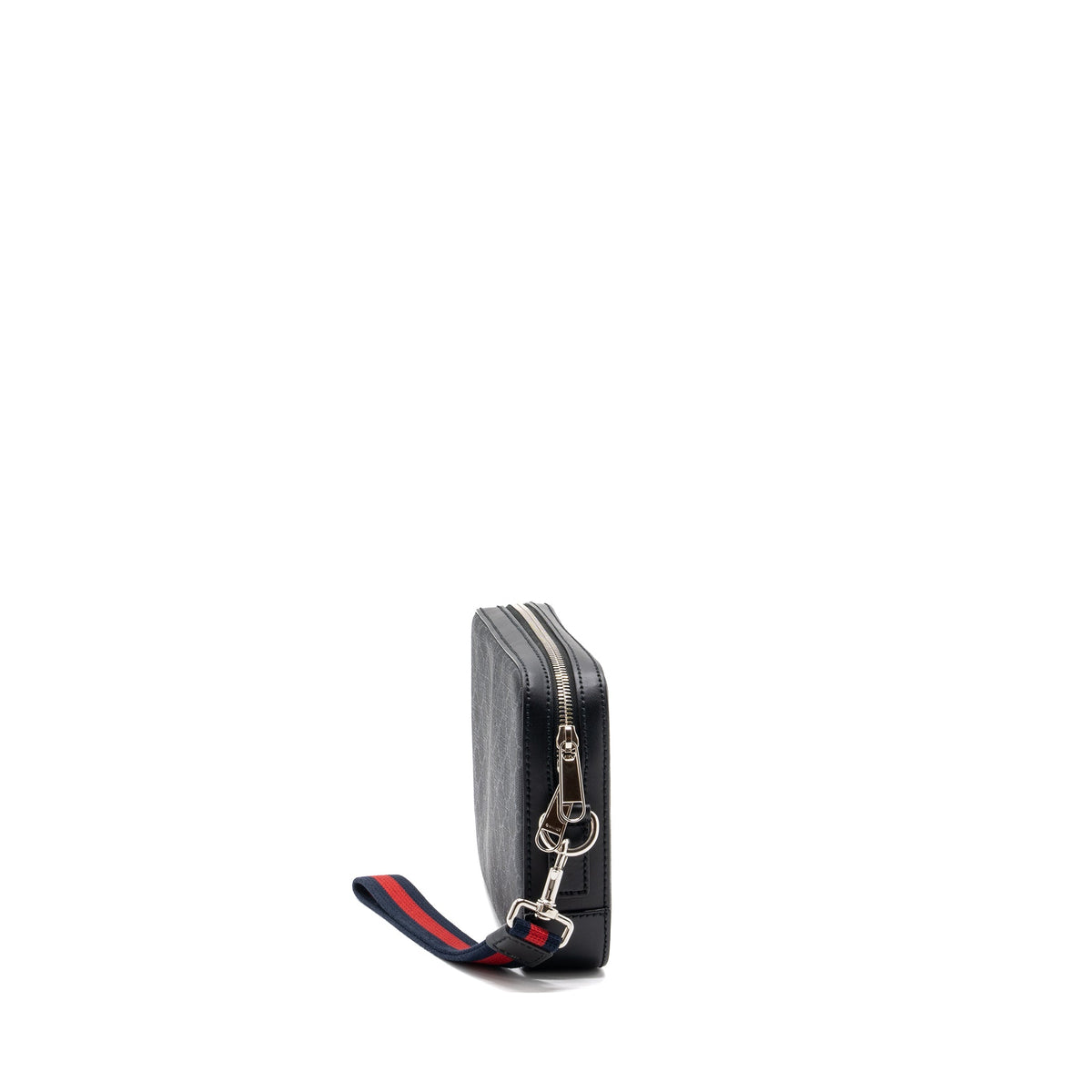GUCCI CLUTCH GG SUPREME CANVAS BLACK SHW