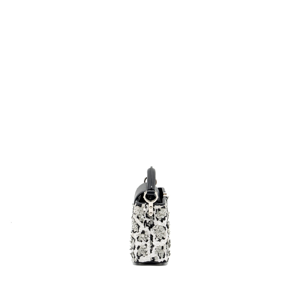 LOUIS VUITTON CAPUCINES MINI LIMITED EDITION SUQUIN / LEATHER MULTICOLOUR BLACK SHW