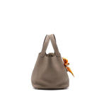 Hermes Picotin 22 Lock Bag Clemence Etoupe SHW