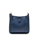Hermes Evelyne 33 Leather Blue GHW