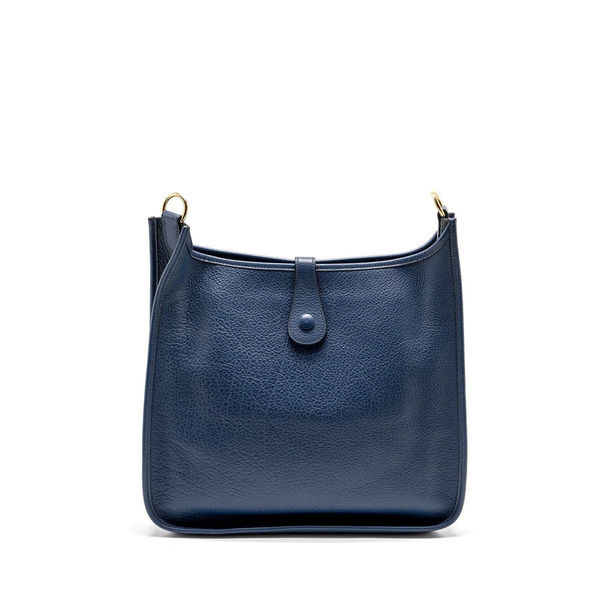Hermes Evelyne 33 Leather Blue GHW