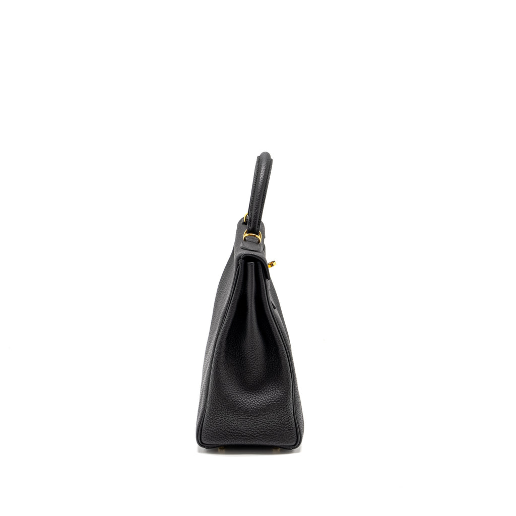 Hermes Kelly 32 Togo Black GHW