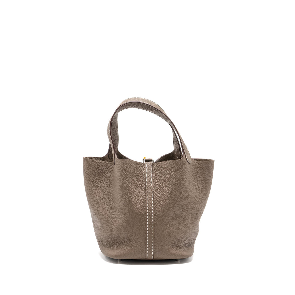 Hermes Picotin 22 Lock Bag Clemence Etoupe SHW