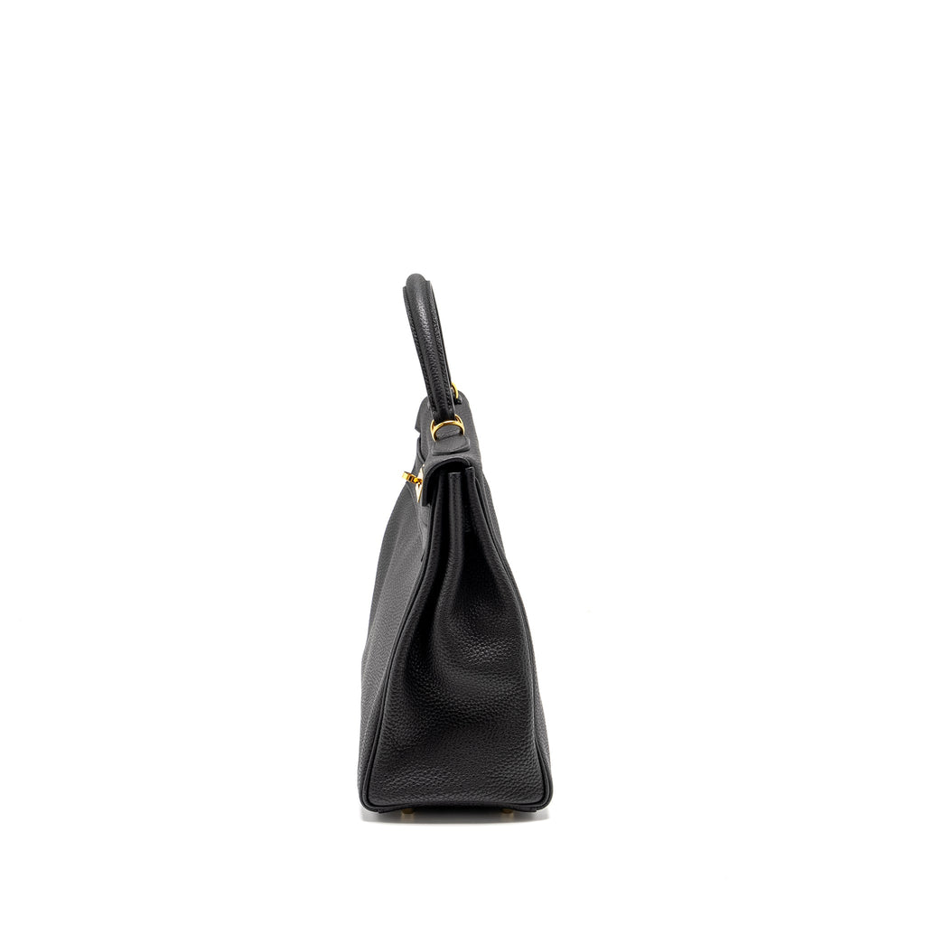Hermes Kelly 32 Togo Black GHW