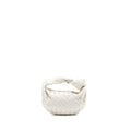 BOTTEGA VENETA MINI JODIE LAMBSKIN WHITE GHW