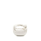 BOTTEGA VENETA MINI JODIE LAMBSKIN WHITE GHW