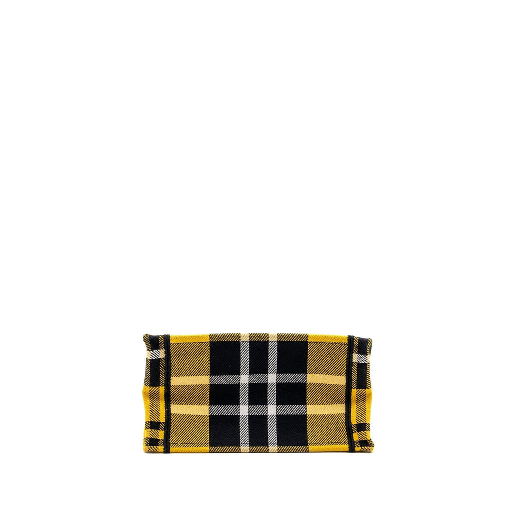 DIOR SMALL BOOK TOTE CANVAS YELLOW / BLACK