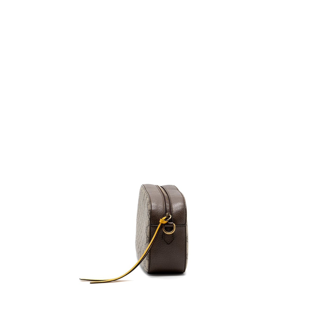 GUCCI CAMERA BAG GG SUPREME CANVAS BROWN/ MULTICOLOUR GHW