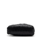 BOTTEGA VENETA POUCH INTRECCIATO LEATHER CLUTCH LAMBSKIN BLACK