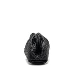 BOTTEGA VENETA POUCH INTRECCIATO LEATHER CLUTCH LAMBSKIN BLACK