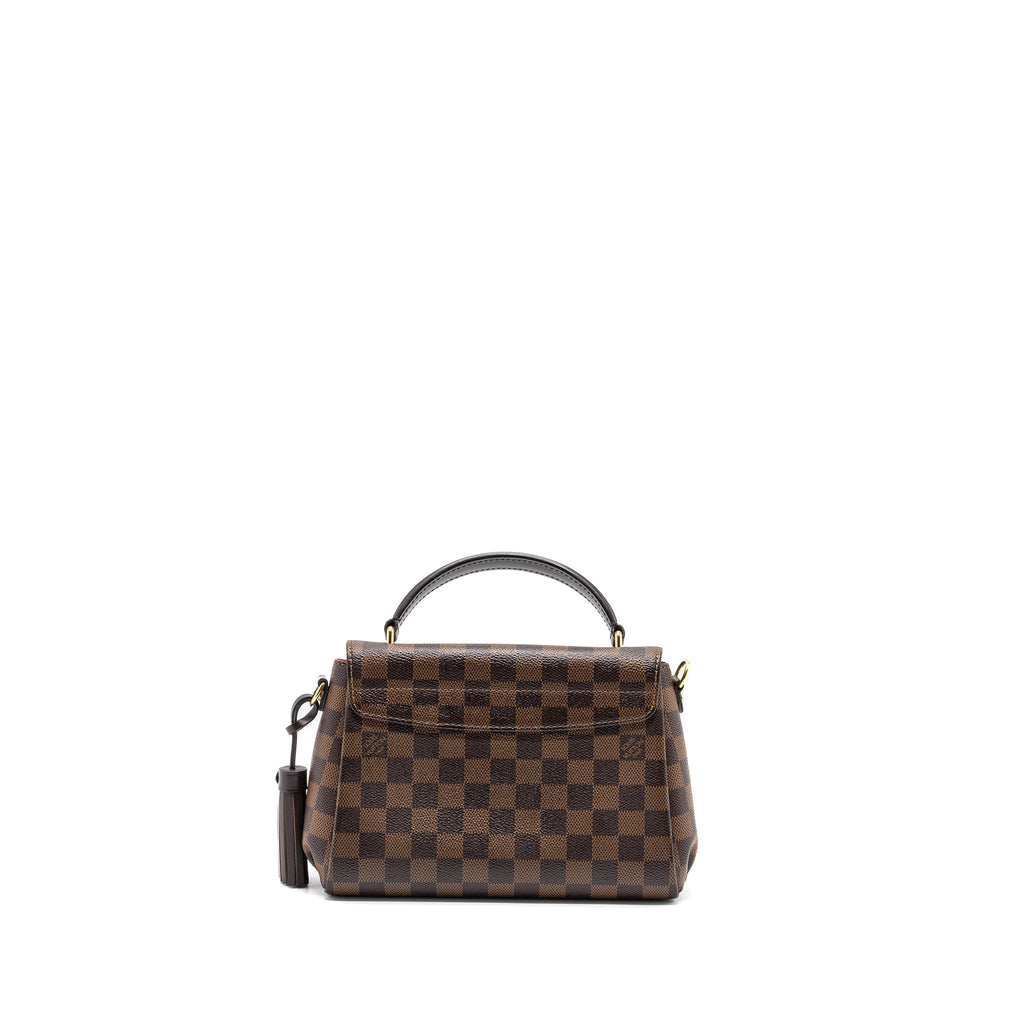 LOUIS VUITTON CROISETTE BAG DAMIER EBENE CANVAS GHW
