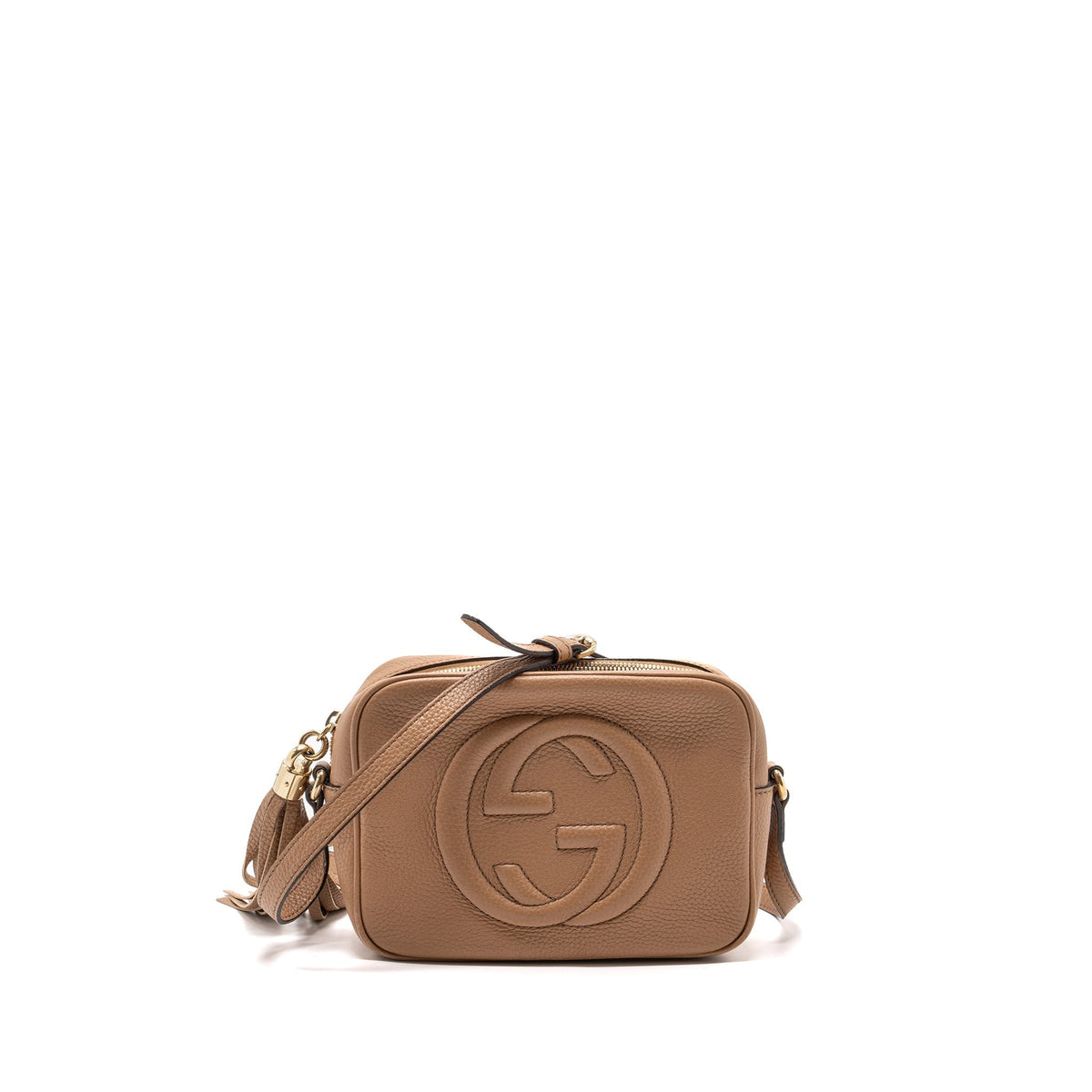 GUCCI DISCO SOHO BAG CALFSKIN BEIGE GHW