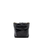 CHANEL MINI 22 BAG SHINY CALFSKIN BLACK GHW (MICROCHIP)