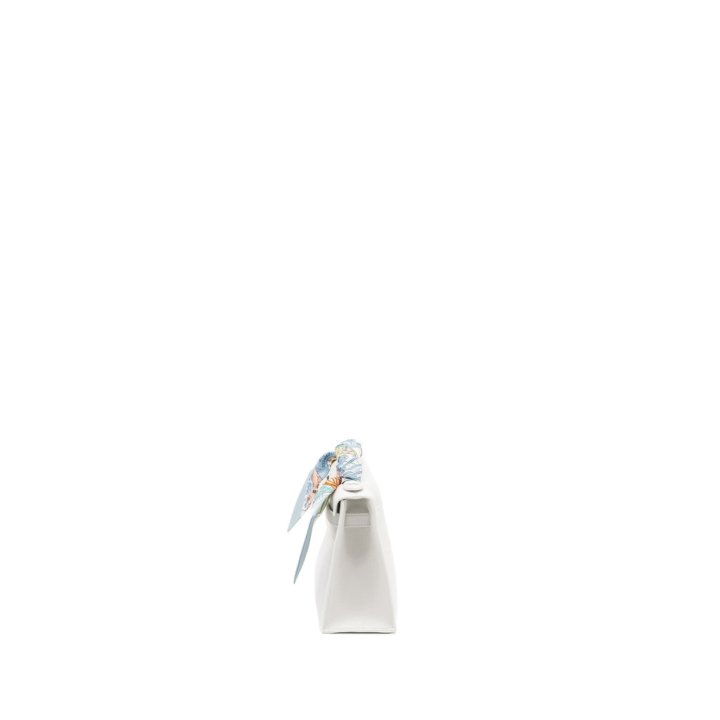 HERMES KELLY POCHETTE SWIFT NEW WHITE SHW