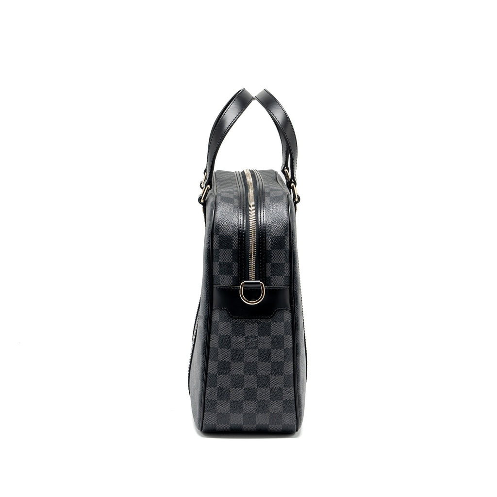 LOUIS VUITTON BRIEFCASE/DOCUMENT BAG DAMIER GRAPHITE CANVAS BLACK SHW