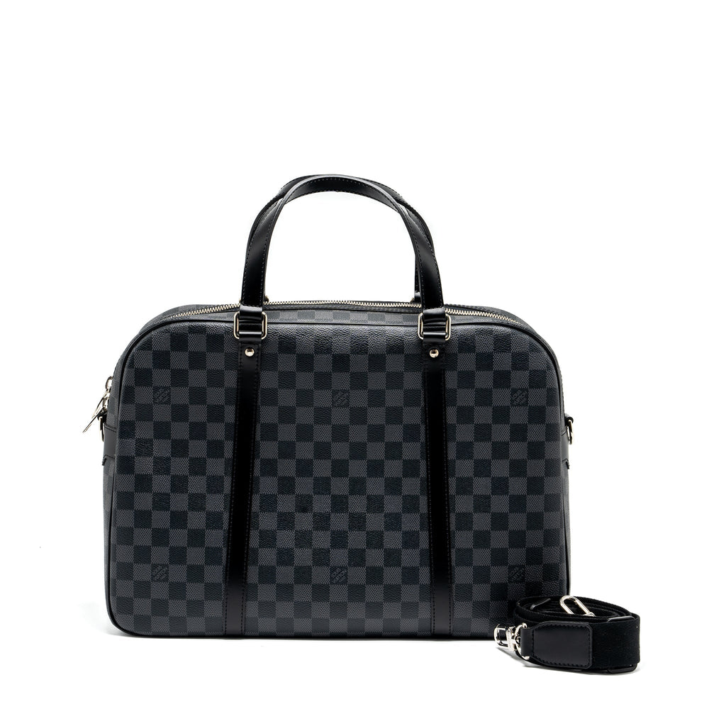 LOUIS VUITTON BRIEFCASE/DOCUMENT BAG DAMIER GRAPHITE CANVAS BLACK SHW