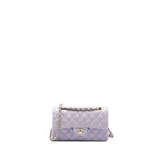 CHANEL SMALL CLASSIC DOUBLE FLAP BAG LAMBSKIN LIGHT PURPLE LGHW(MICROCHIP)