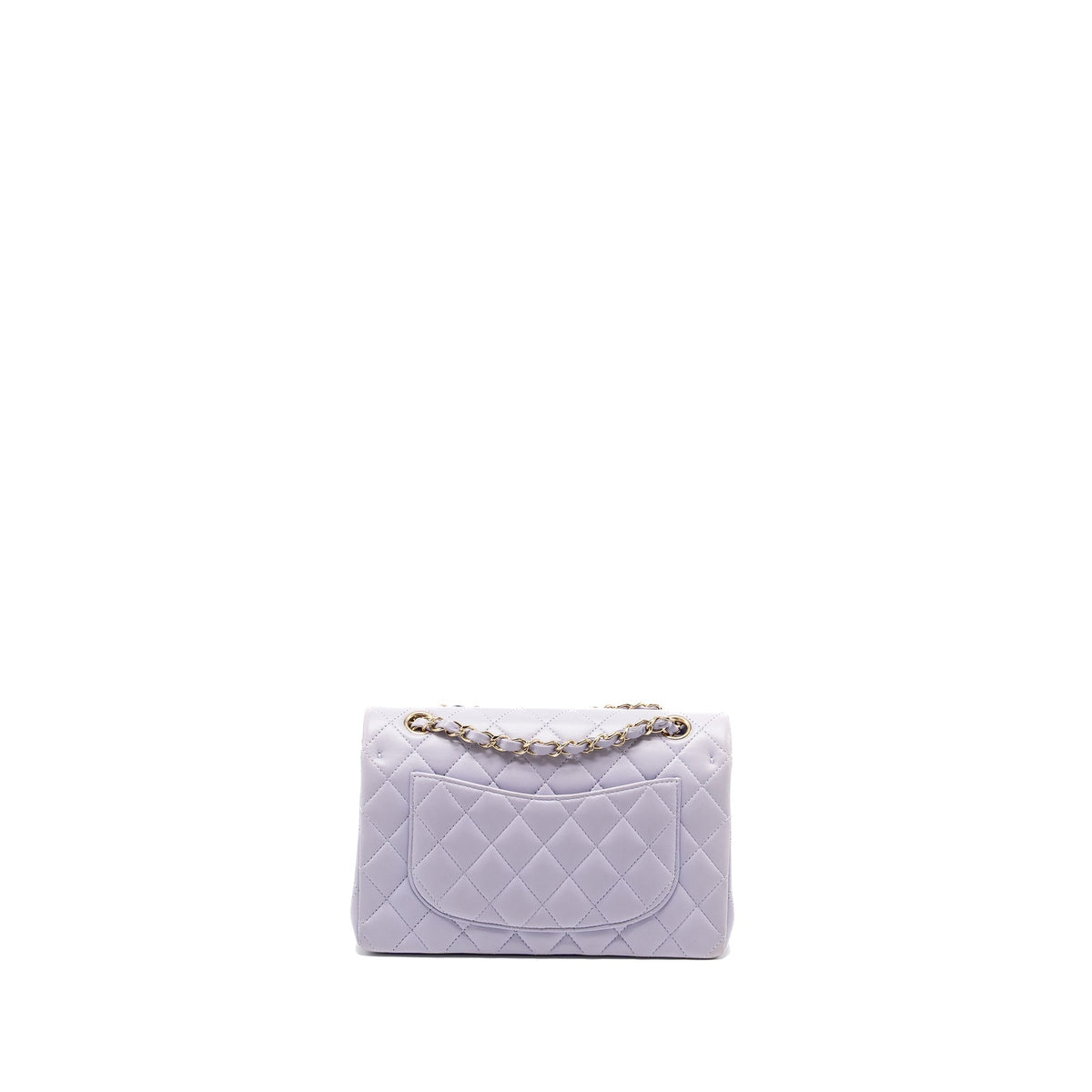 CHANEL SMALL CLASSIC DOUBLE FLAP BAG LAMBSKIN LIGHT PURPLE LGHW(MICROCHIP)