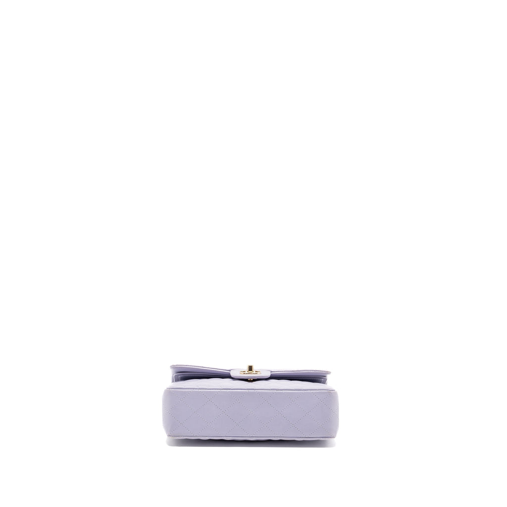 CHANEL SMALL CLASSIC DOUBLE FLAP BAG LAMBSKIN LIGHT PURPLE LGHW(MICROCHIP)