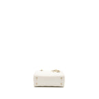 DIOR SMALL LADY MY ABCDIOR LAMBSKIN WHITE LGHW